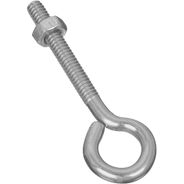 National 1/4 In. x 3 In. Zinc Eye Bolt with Hex Nut N221119 - main